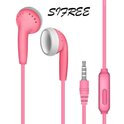 Hifi Heavy Bass Earphone Music Stereo Wired Headphones With Microphone 3.5MM Earbuds Headset For Xiaomi Huawei iphone