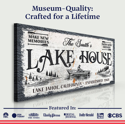 Lake House Sign IX