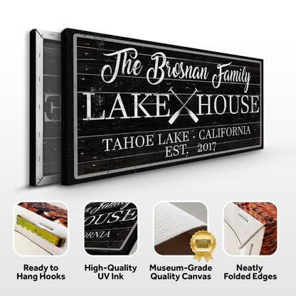Family Lake House Paddle Sign II