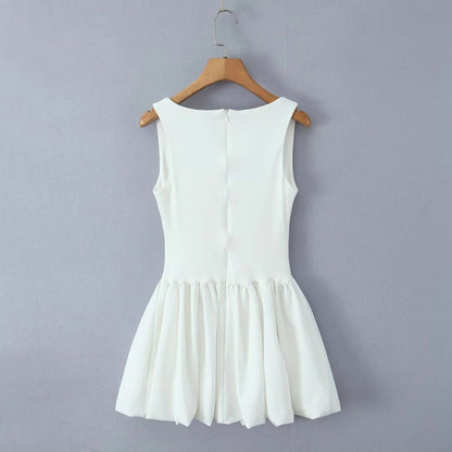 Women's Fashion Hot Girl Suspender Puffy Dress