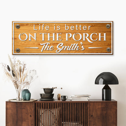 Family Name Porch Sign