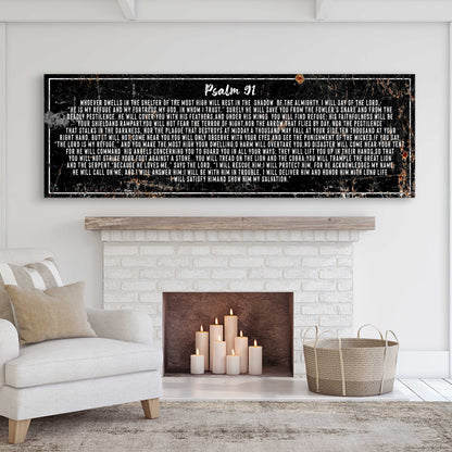 Psalm 91 - He Is My Refuge Sign