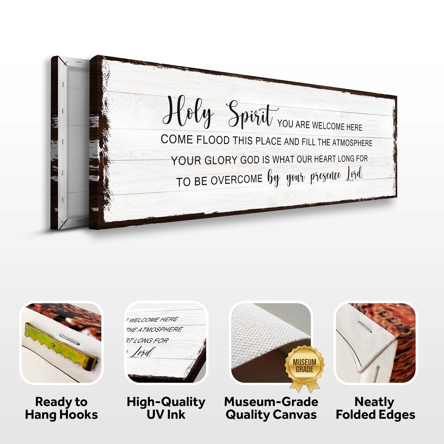 Holy Spirit Rustic Sign
