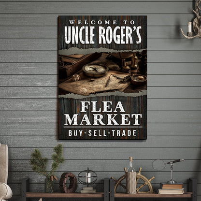 Welcome To Flea Market Sign