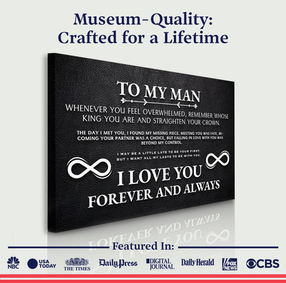 To My Man Father's Day Gift Sign II
