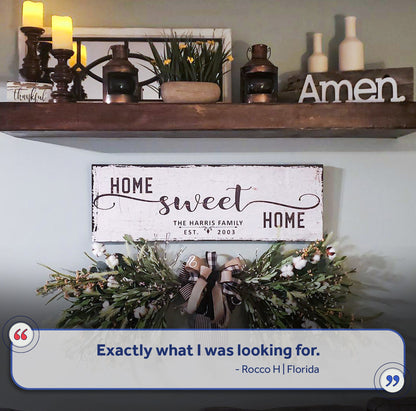 Home Sweet Home Sign