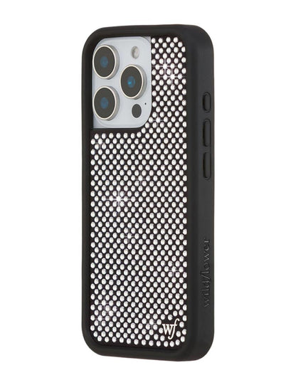 Rhinestone iPhone Case | White