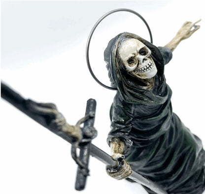 Halloween Resin Painted Black Robe Wizard Ornaments