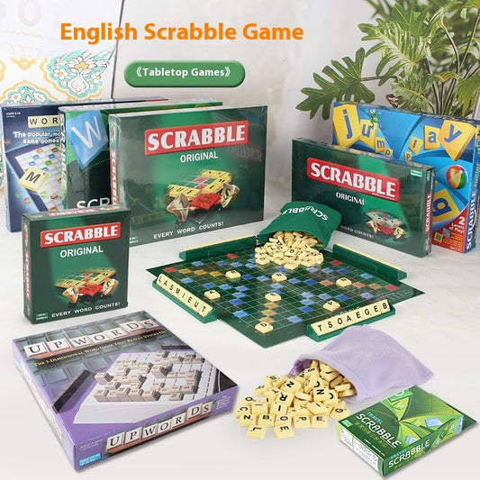 Scrabble English Board Game Paper Chessboard Parent-child Educational Toys