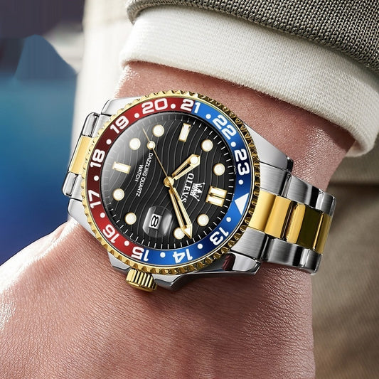 Steel Belt Business Men's Casual Quartz Watch