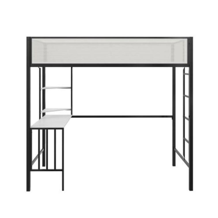 Axel Twin Loft Bed With Desk & Shelves