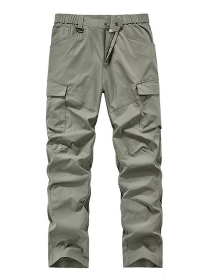 Men's Plus Size Elastic Waist Cargo Pants