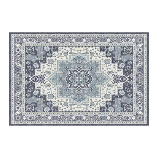 1PC Bohemian Vintage Watercolor Doormat - Non-Slip Soft Rug, Stain-Resistant Washable Mat For Entryway, Kitchen, Living Room, Laundry & Bathroom, Absorbent Floor Decor 96x120Inches