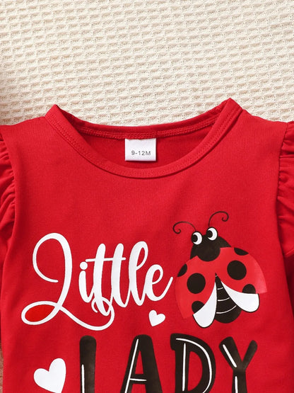 Children's Cartoon Top and Pants Set