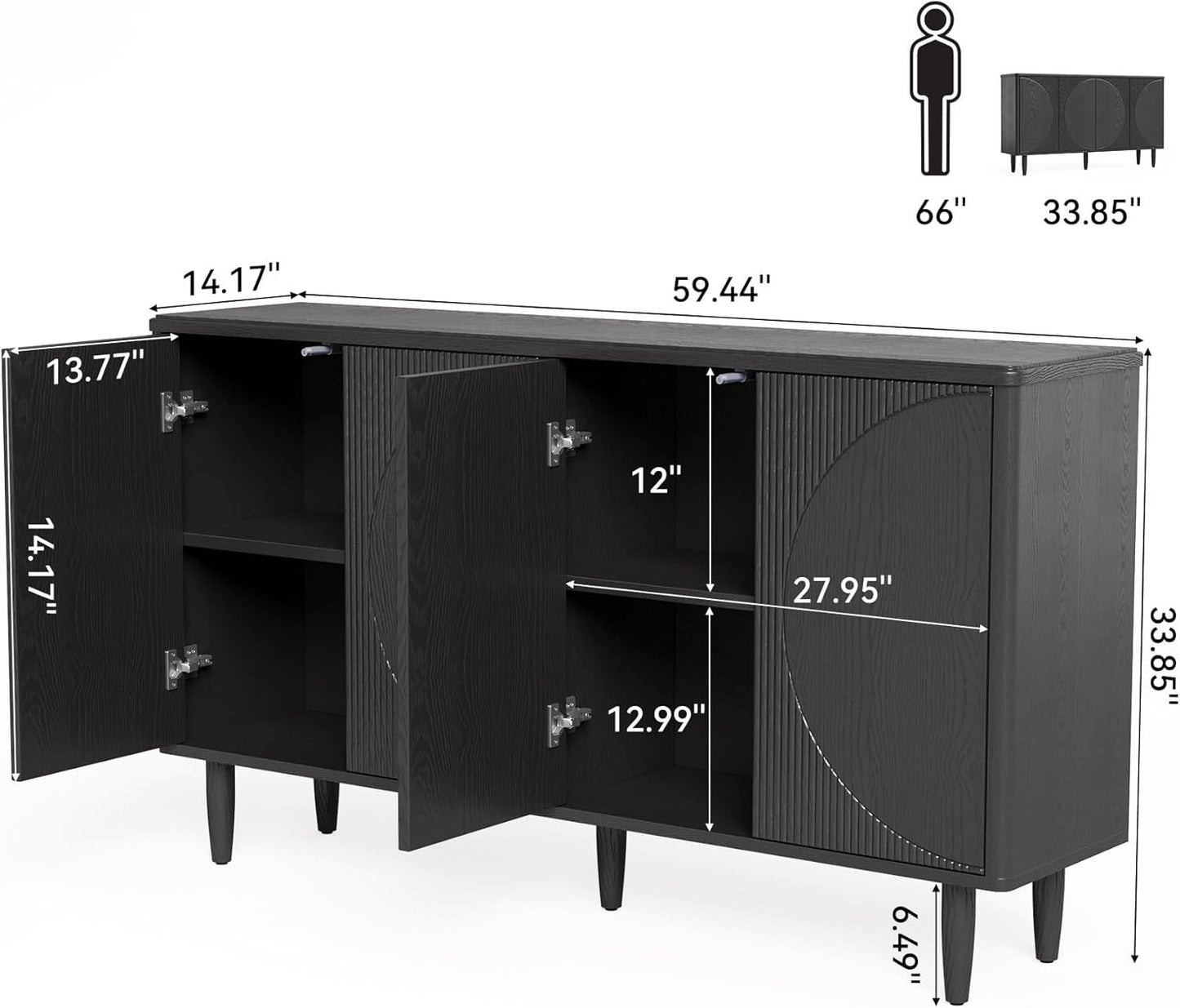 Buffet Cabinet Sideboard With Storage