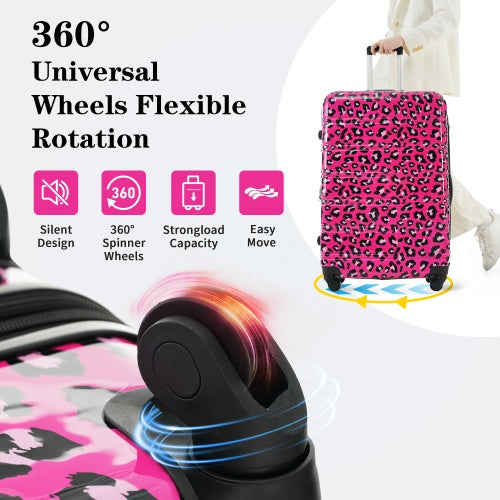 Hardshell Luggage Sets 3 Pcs Spinner Suitcase With TSA Lock Lightweight-20  24  28 Luggages