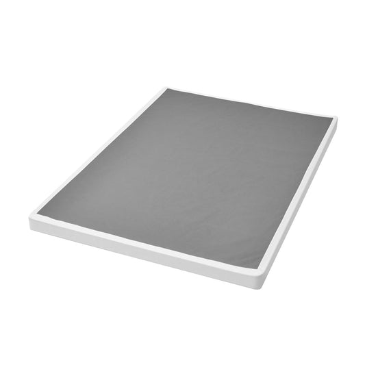 Box Spring, Queen Size Bed Frame With Washable Fabric Cloth, Heavy Duty Metal Frame For Queen Bed, 4 In Mattress Foundation, 3500 Lbs Max Weight Capacity, Easy Assembly, 79.1 L X 59.4 W X 4 H In