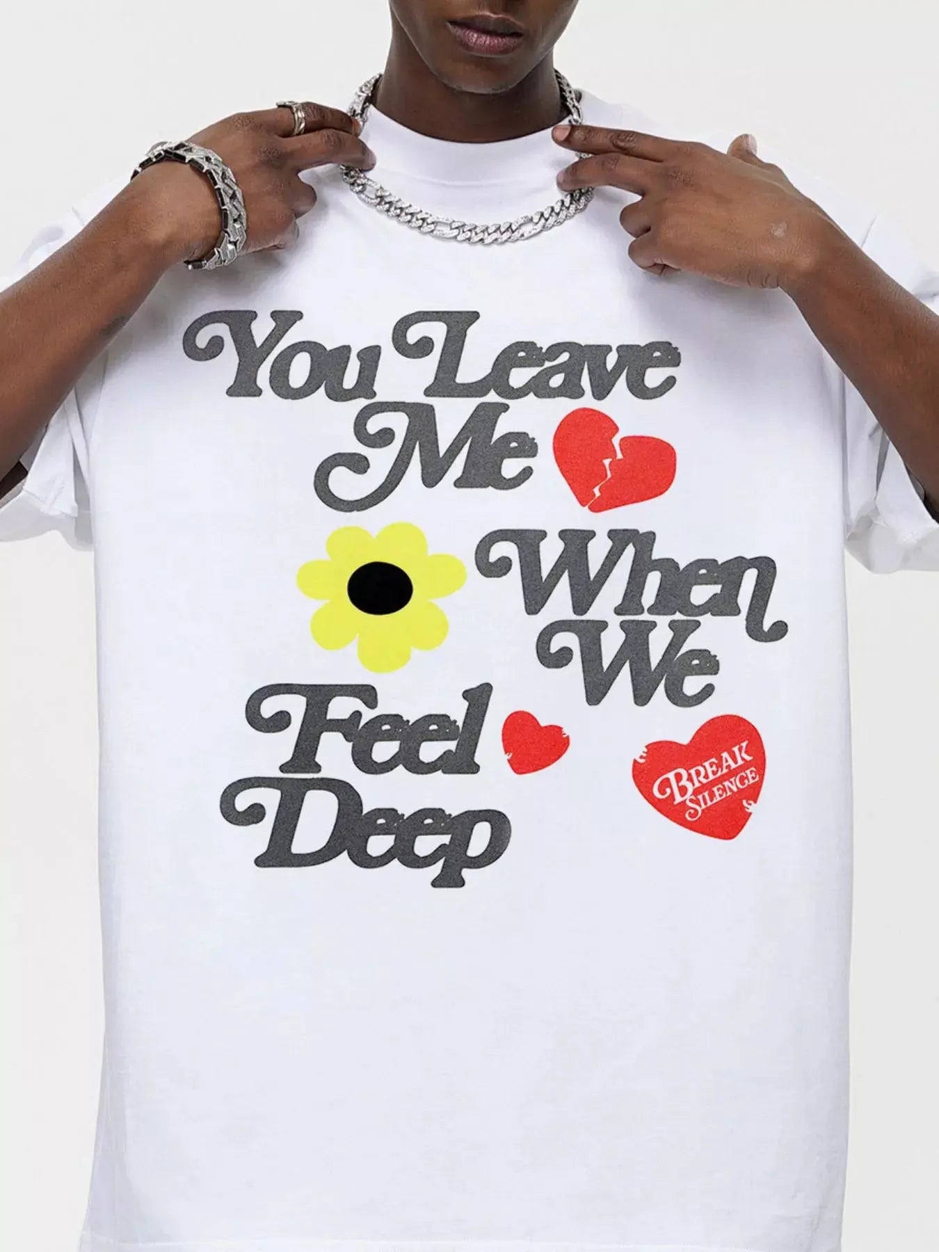 Men's Letter Graphic Round Neck T-Shirt