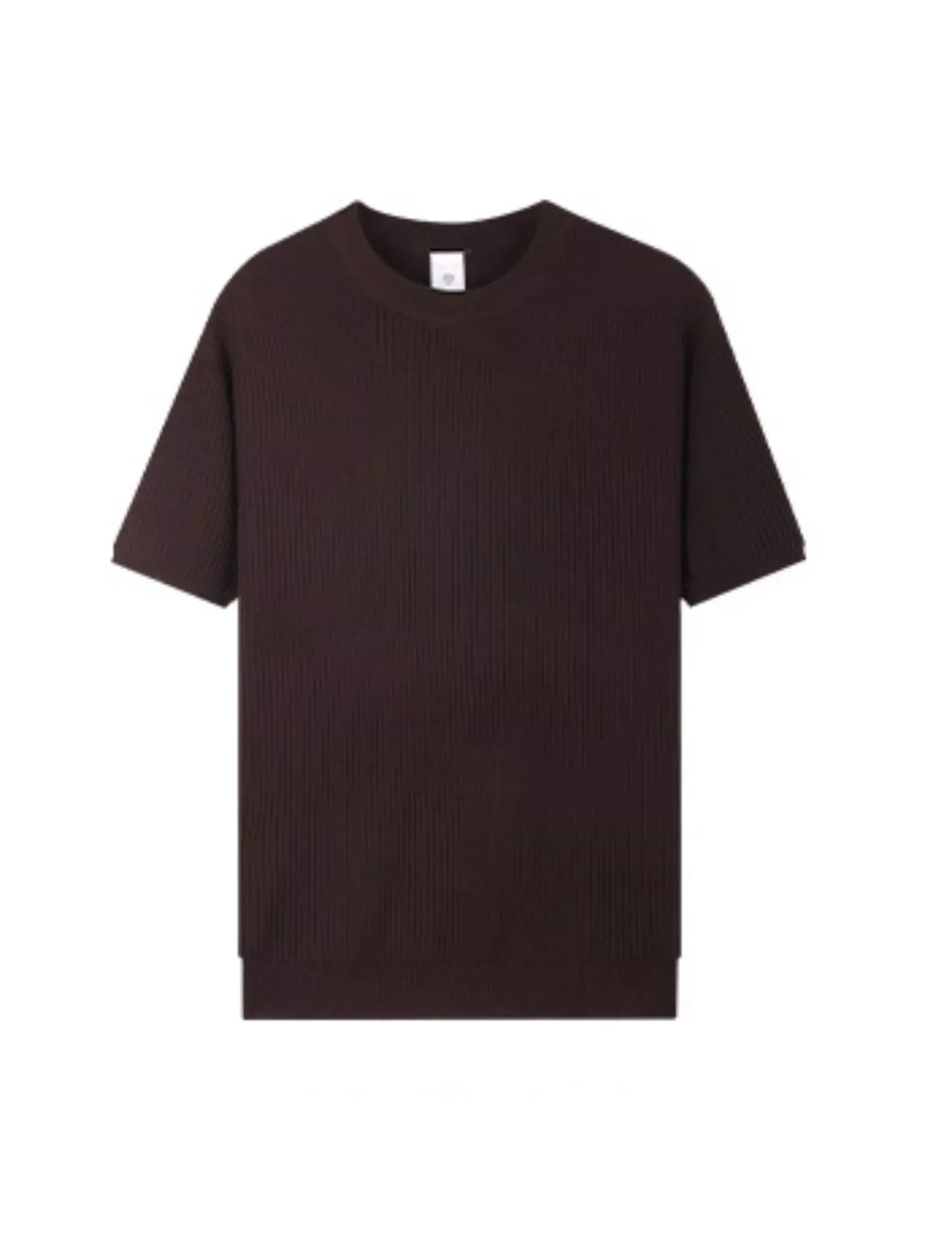 Men's Plus Size Ribbed Knit Relaxed Fit T-Shirt