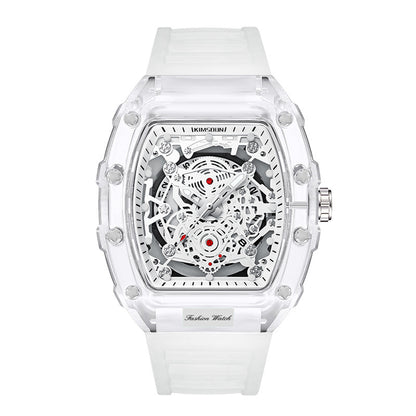 Wholesale Fashionable Transparent Mens Watches Waterproof Timepieces