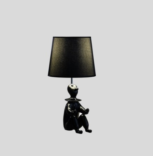 21.25  Black Modern Clown Phone Holder Resin Table Lamp