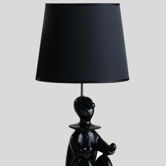 21.25  Black Modern Clown Phone Holder Resin Table Lamp