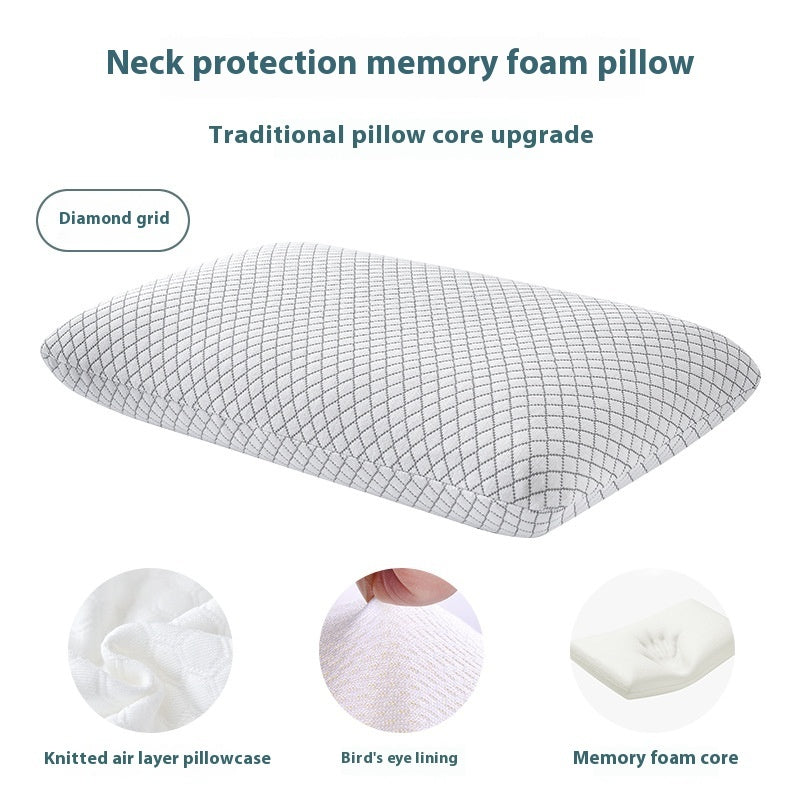 Memory Foam Slow Rebound Cervical Spine Neck Support Household Memory Pillow