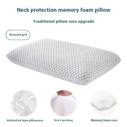 Memory Foam Slow Rebound Cervical Spine Neck Support Household Memory Pillow