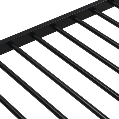 Twin Over Full With Trundle Metal Bunk Bed , No Box Spring Needed, Easy Assemble