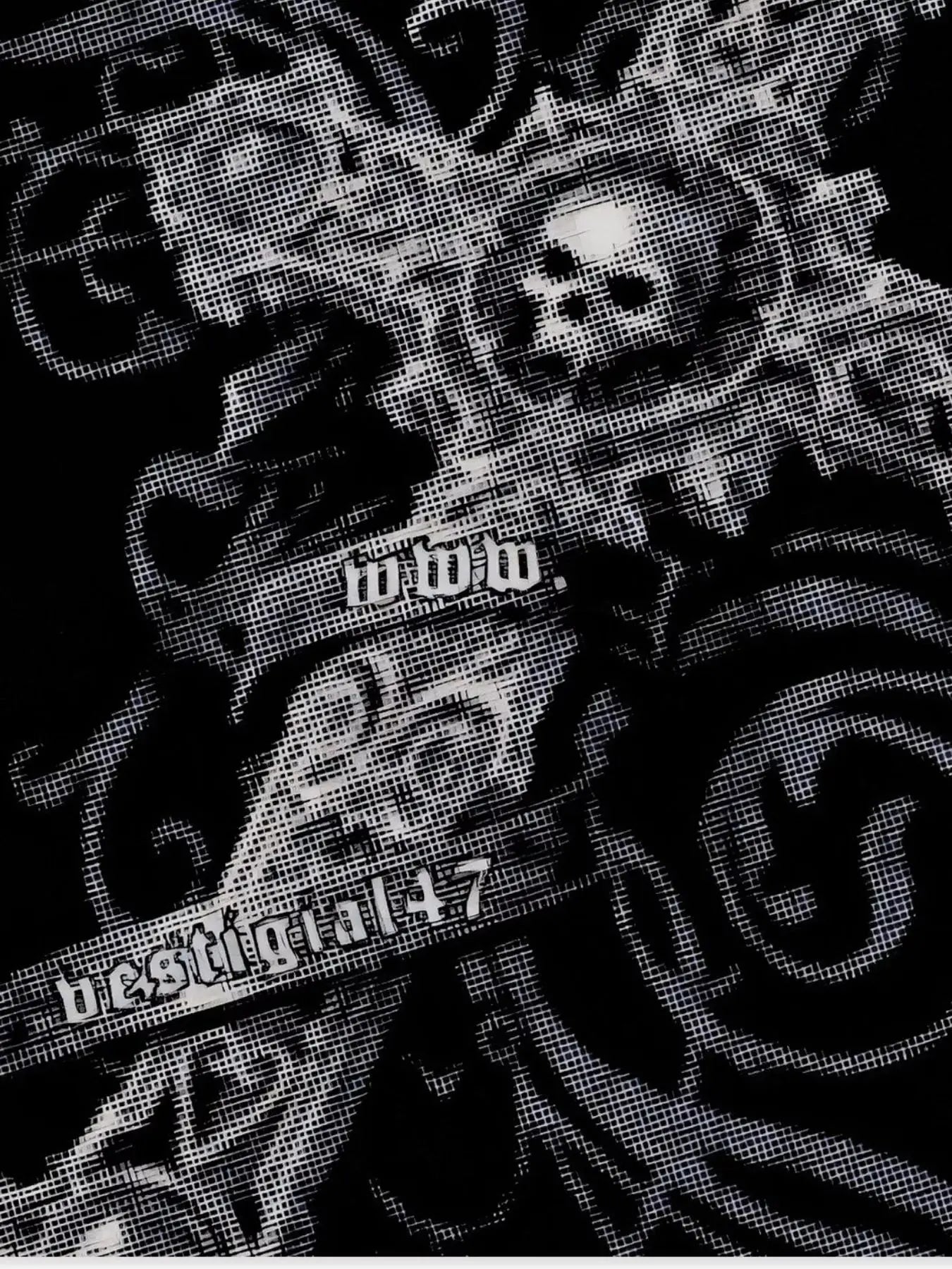 Men's Skull Cross Graphic Oversized T-Shirt