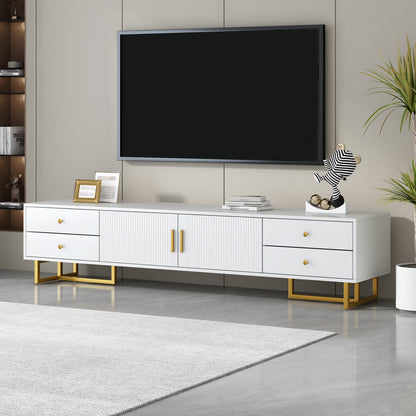 VIBE HAUS TV Stand For 65  Inch TV, Entertainment Center TV Media Console Table, Modern TV Stand With Storage, TV Console Cabinet Furniture For Living Room