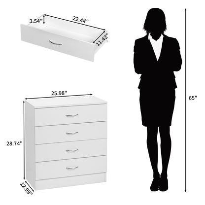 4 Drawers, 2 USB  2 Sockets, Bedside Table