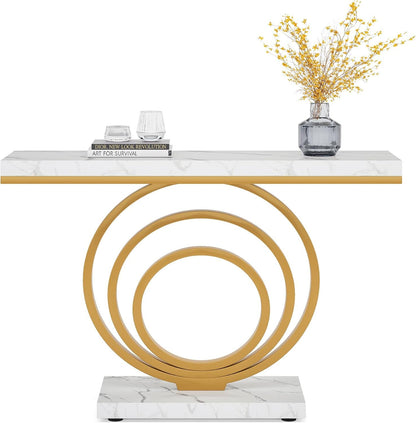 Console Table Gold Entryway Table