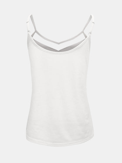 Semi-Sheer V-Neck Cami Top