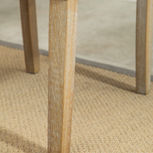 Habit Solid Wood Tufted Parsons Dining Chair, Set Of 2, Blue