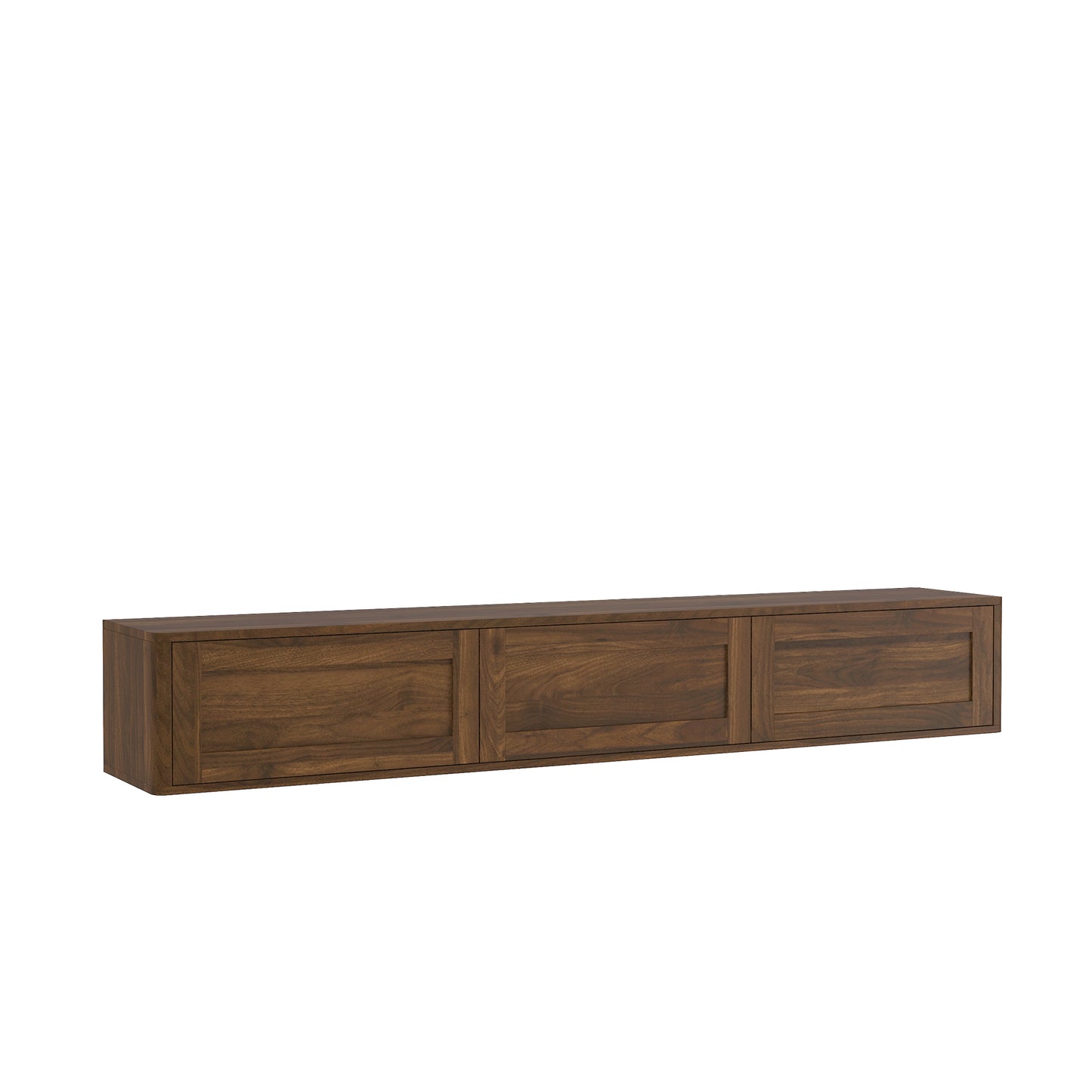 Floating TV Stand, Wall Mounted TV Shelf With Led Lights & Power Outlet,High Gloss TV Cabinet For Wood Tv Stands For Living Room