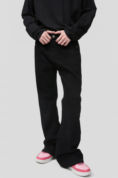 Mid Rise Jeans with Pockets