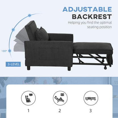 3-in-1 Convertible Chair Bed