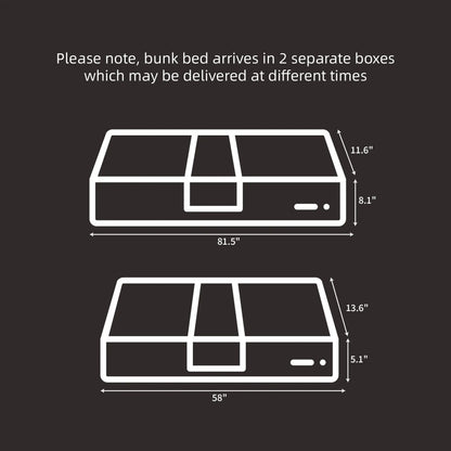 Twin Over Full Bunk Bed With Thick Posts,Wooden Bunk Bed With High Guardrail And Ladder For Kids, Teens, Dorm Rooms, And Guest Rooms,No Box Spring Needed,Espresso