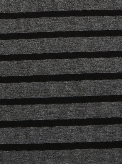Striped Boat Neck Long Sleeve T-Shirt