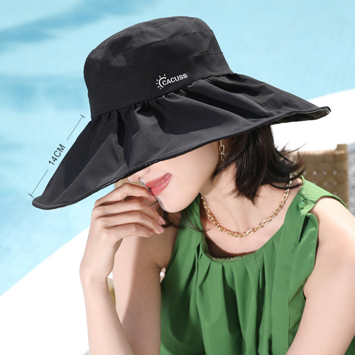 Wide Brim Sun Visor Hat