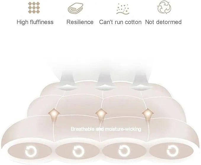 Topper Pad For Mattress Gray