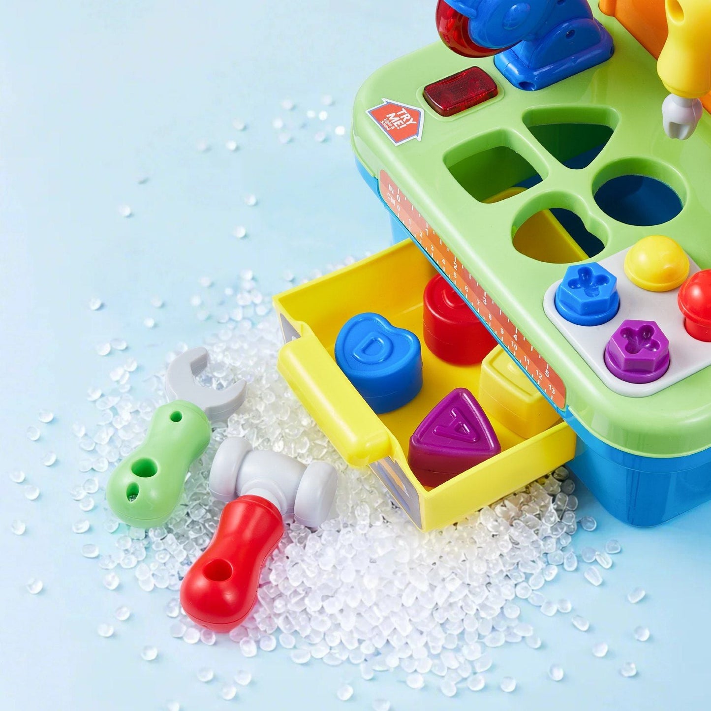 Musical Workbench for Toddler 2 Years+ Toy Musical Learning Workbench