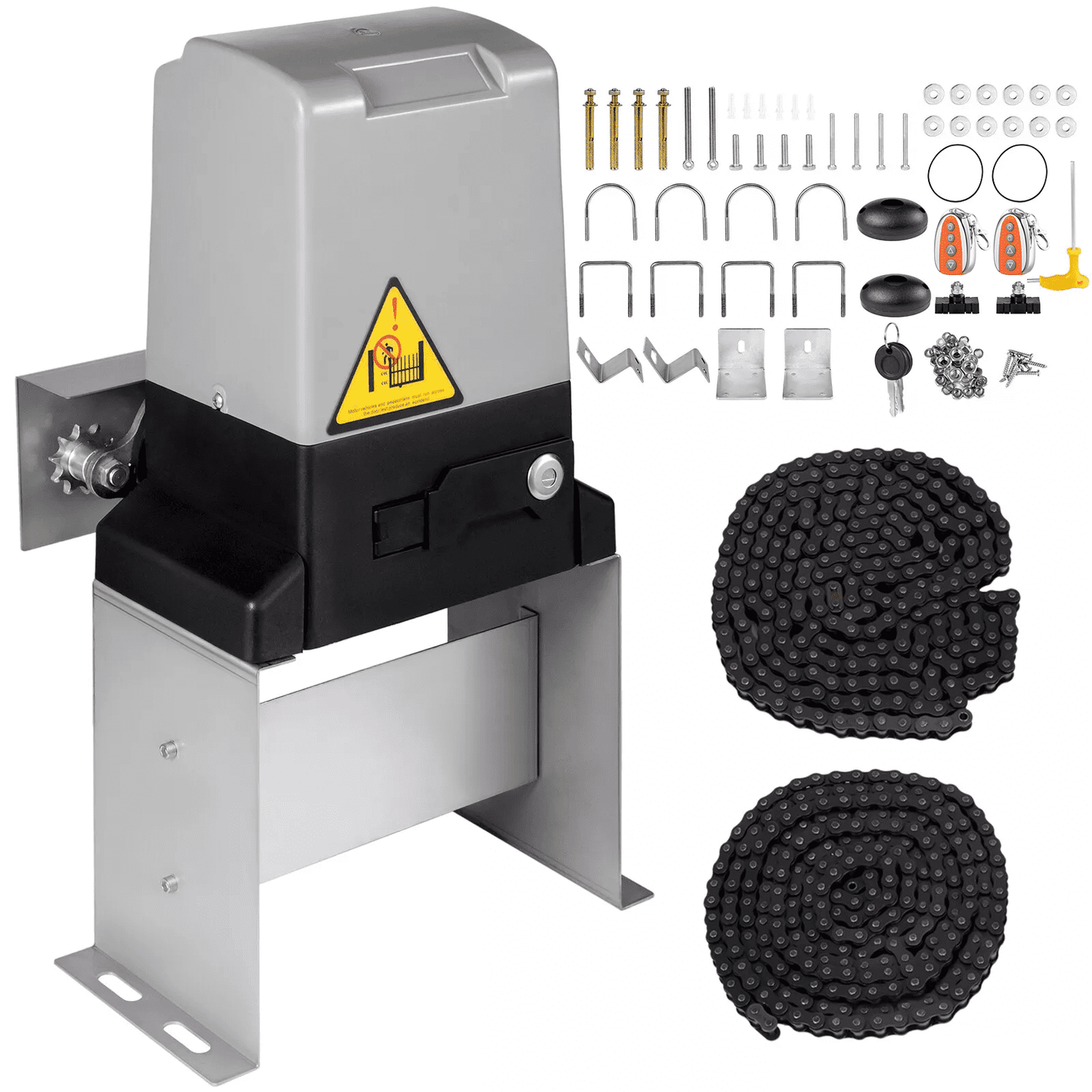 3300lbs Automatic Sliding Gate Opener Driveway Operator Infrared Sensor