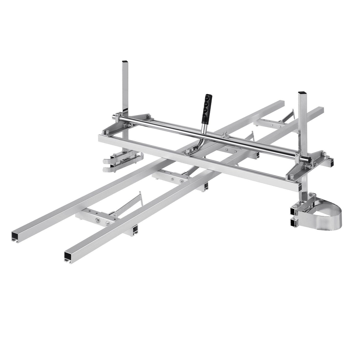 Chainsaw Mill and Rail Mill Guide System, Portable Sawmill 14"-36" Guide Bar, 9ft Aluminum Saw Milling Rail Guide with Chainsaw Planking Mill for Woodworkers and Carpenters