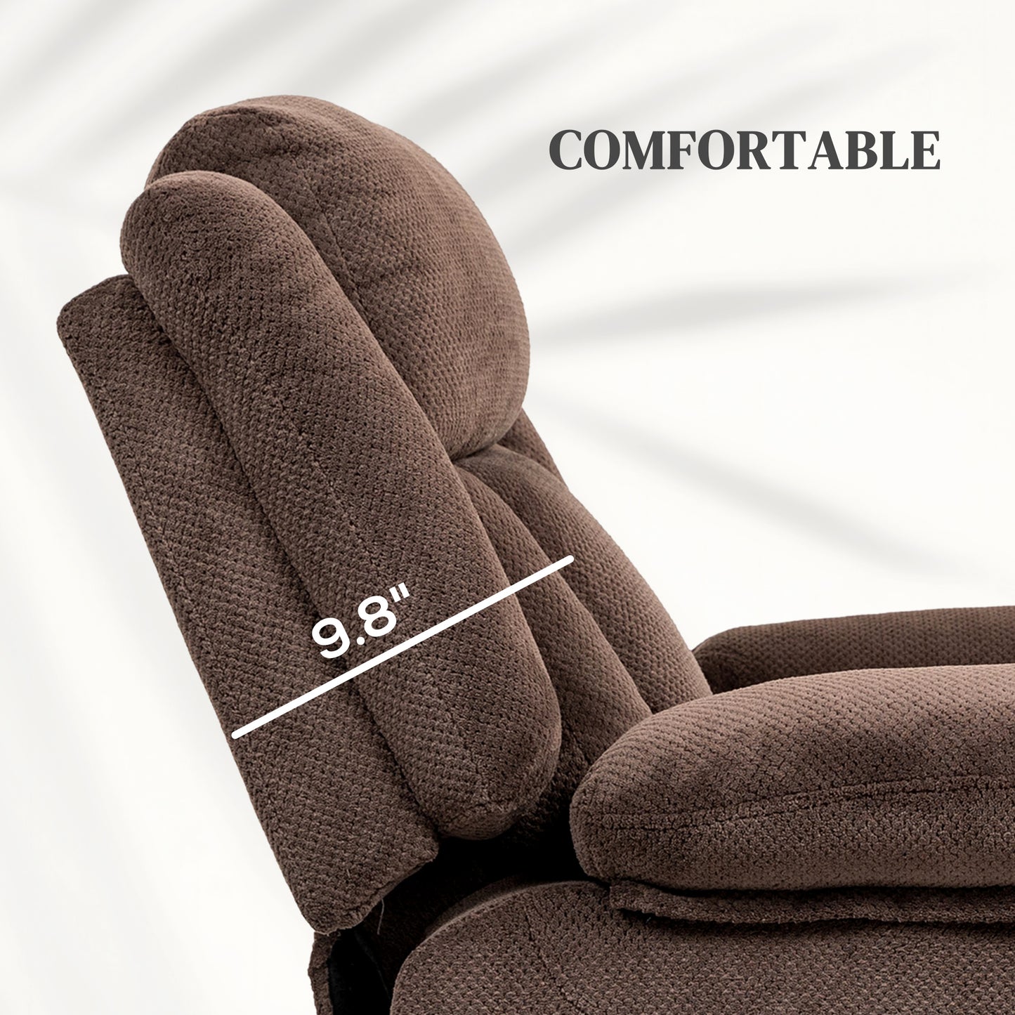 Power Lift Recliner Chair with Massage and Heat, Electric Lift Chair with Side Pockets for Elderly, Brown