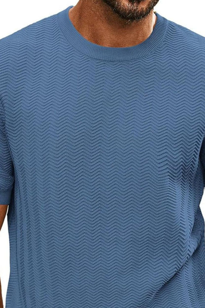 Men's Full Size Round Neck Short Sleeve T-Shirt Plus Size