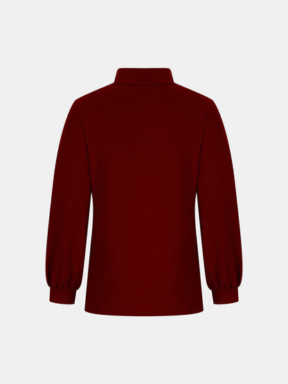 Full Size Mock Neck Long Sleeve T-Shirt