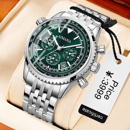 Quartz Three Eyes And Six Needles Men's Watch