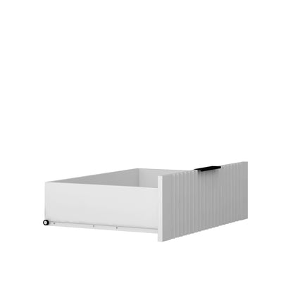 Tall Bedroom Armoire Wardrobe Closet Clothing Storage Cabinet With Hanging Rod Barn Door Drawers Open Shelves,White